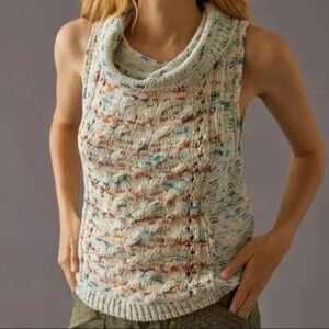 Anthropologie Pilcro The Cowlneck Sleeveless Knit Top Womens size‎ medium